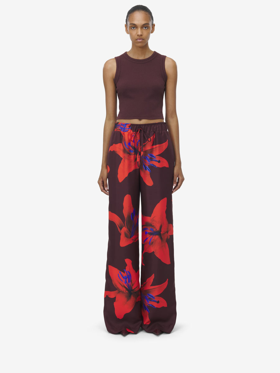 ALEXANDER MCQUEEN - Flame Lily Pyjama Trousers - Item 819000QCALY513